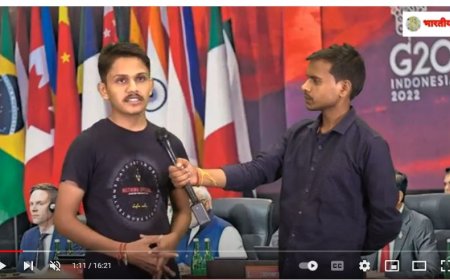 G-20 के विषय पर विशेष चर्चा एक युवा पत्रकार के सवाल और उनके जबाव