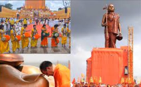 आदि गुरु शंकराचार्य की सबसे ऊंची प्रतिमा का अनावरण, CM शिवराज ने रखी अद्वैतलोक की आधारशिला