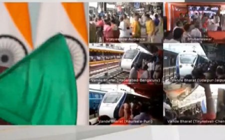 प्रधानमंत्री नरेन्द्र मोदी ने देश को दी, 9 नई वंदे भारत ट्रेनों की सौगात