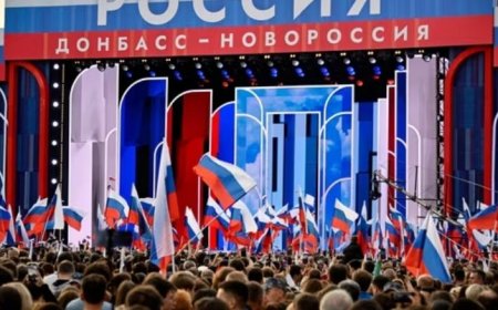 रूस ने 4 यूक्रेनी क्षेत्रों के विलय की मनाई वर्षगांठ