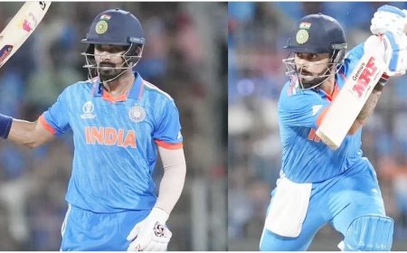 वर्ल्ड कप में टीम इंडिया की शानदार जीत के साथ आगाज, विराट कोहली और केएल राहुल की पारी के आगे कंगारू ढेर