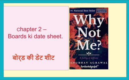 Why Not Me? A feeling of millions  BOOk Chapter - 2 बोर्ड की डेट शीट