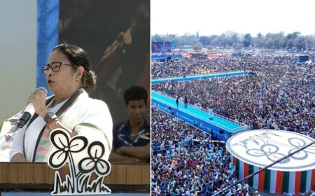 तृणमूल कांग्रेस की विशाल रैली में ममता बनर्जी ने एनआरसी और राज्य की वित्तीय मुद्दे पर की बहस