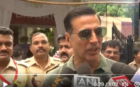 अक्षय कुमार ने कहा  मैंने  देश के विकास को देखकर वोट किया है