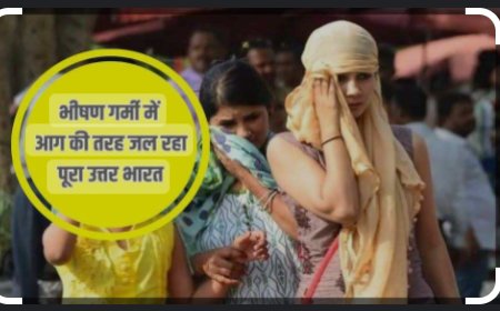 भीषण गर्मी का कहर  जानलेवा तापमान ने ली कई जानें