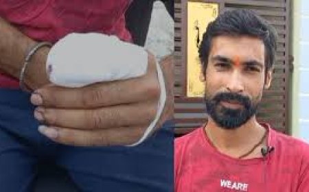 बीजेपी की जीत के लिए युवक ने चढ़ाई उंगली, छत्तीसगढ़ की है घटना