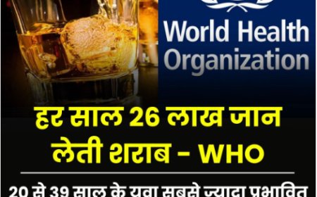 शराब की सेवन से होने वाली मौत WHO की चिंता