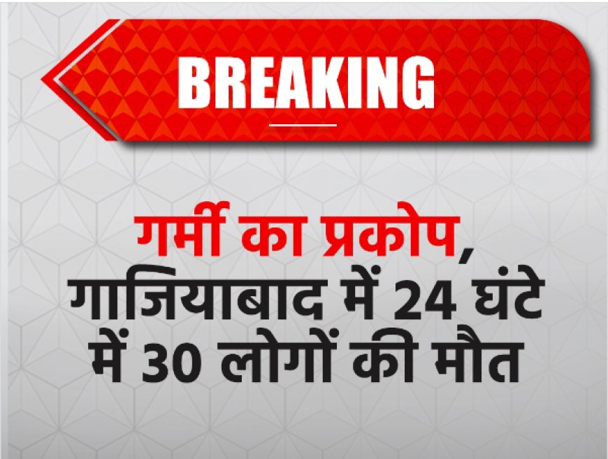 गर्मी का प्रकोप, गाजियाबाद में 24 घंटे में 30 लोगों की मौत