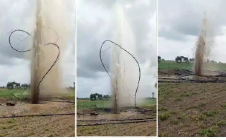 गुजरात के राजकोट में 800 फीट गहरे बोर से अचानक निकला पानी का फव्वारा: एक चमत्कार या ....