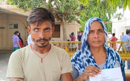 दलित विधवा महिला की एसएसपी ऑफिस में गुहार अवैध निर्माण रुकवाने की अपील