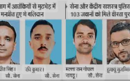 बलिदानी कर्नल मनप्रीत समेत चार को कीर्ति चक्र