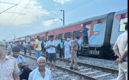 साबरमती एक्सप्रेस कानपुर के पास पटरी से उतरी, सभी यात्री सुरक्षित