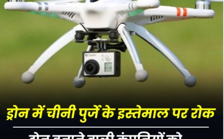 ड्रोन में चीनी पुर्जों के इस्तेमाल पर रक्षा मंत्रालय ने लगाई रोक