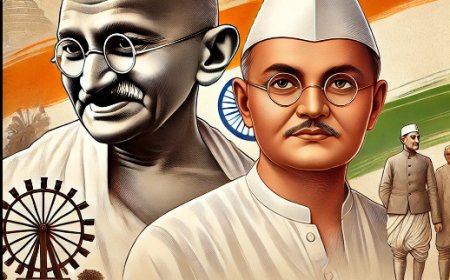 महात्मा गांधी और लाल बहादुर शास्त्री दोनों ही भारतीय स्वतंत्रता संग्राम के महानायक