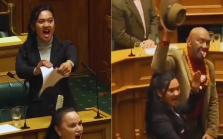 न्यूजीलैंड संसद में हंगामा: माओरी हाका डांस और युवा सांसद हाना रवाहिती का विरोध प्रदर्शन