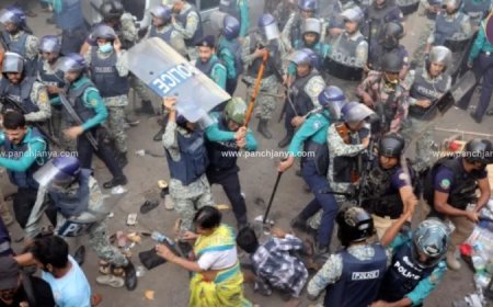 बांग्लादेश में हिन्दुओं पर कहर : पुलिस ने लाठीचार्ज कर ‘ग्रेनेड’ दागे, अब तक 1 की मौत, कई घायल