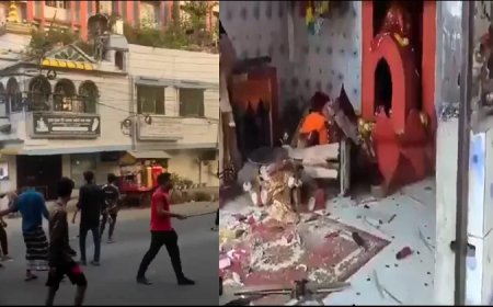 बांग्लादेश: चिटगांव में लोकनाथ मंदिर पर मुस्लिम कट्टरपंथियों का हमला, मूर्तियां तोड़ी