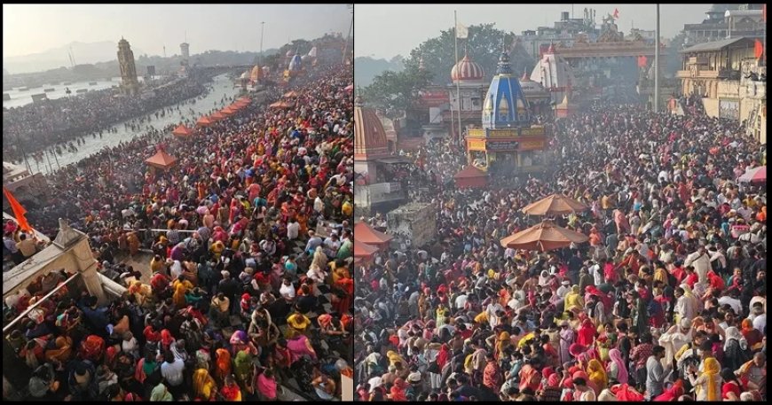 गंगा नगरी हरिद्वार में कार्तिक पूर्णिमा पर लाखों श्रद्धालुओं ने लगाई आस्था की डुबकी