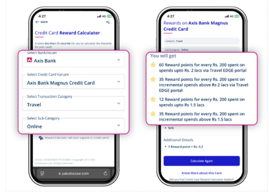 Paisabazaar Launches Credit Card Reward Calculator to Help Consumers Maximize Reward Earning