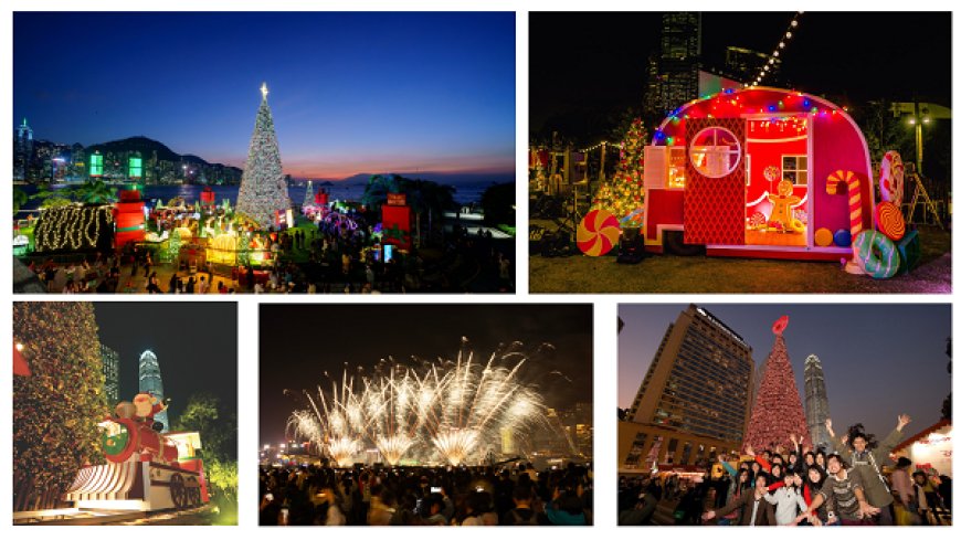 HKTB's Hong Kong WinterFest is Launched with a Grand Opening Featuring Magical Christmas Town and Winter Harbourfront Pyrotechnic Display