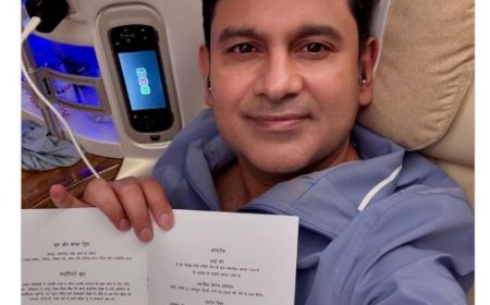 मनोज मुंतशिर ने सोशल मीडिया पोस्टये मेनू कार्ड देखें, देवनागरी में छपा दुबई से मुंबई