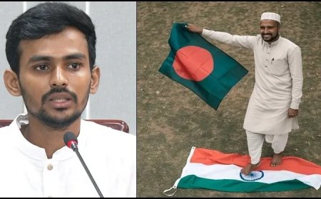बांग्लादेश में भारतीय तिरंगे के अपमान का मास्टरमाइंड निकला अंतरिम सरकार का सलाहकार आसिफ महमूद, नेटिजन्स में गुस्सा