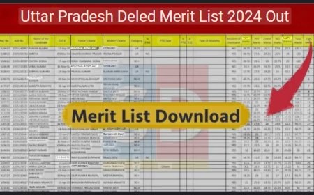up deled merit list 2024, deled  मेरिट सूची 2024
