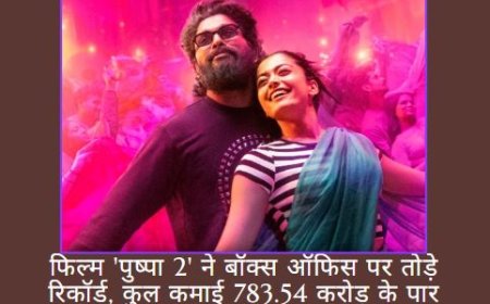 फिल्म 'पुष्पा 2' ने बॉक्स ऑफिस पर तोड़े रिकॉर्ड, कुल कमाई 783.54 करोड़ के पार