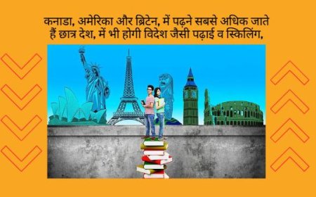 कनाडा, अमेरिका और ब्रिटेन, में पढ़ने सबसे अधिक जाते हैं छात्र देश, में भी होगी विदेश जैसी पढ़ाई व स्किलिंग,