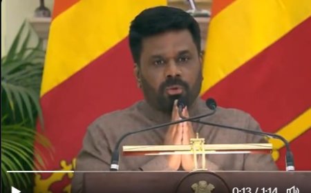 श्रीलंका के राष्ट्रपति की पहली विदेश यात्रा: भारत को दिया धन्यवाद