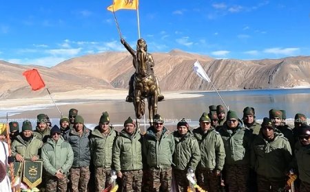 14000 फीट की ऊंचाई पर शिवाजी महाराज की विशाल प्रतिमा का अनावरण : लद्दाख में भारत का चीन को कड़ा संदेश