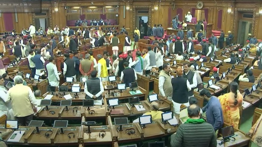 उत्तर प्रदेश विधानसभा शीतकालीन सत्र: हंगामा और शिष्टाचार मुलाकातें बनी चर्चा का विषय