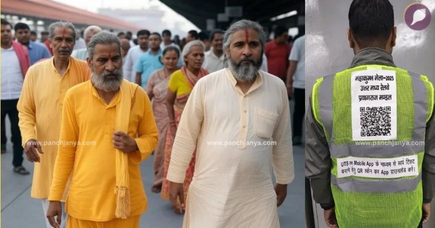 महाकुम्भ जाने के लिए धक्का-मुक्की का चक्कर खत्म : अब तीर्थयात्री रेलकर्मियों की जैकेट पर लगे स्कैनर से बना सकेंगे टिकट