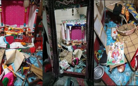 बांग्लादेश: मौलवीबाजार जिले में मुस्लिम कट्टरपंथियों मंदिर में किया हमला, मूर्तियां तोड़ी, लूट ले गए सामान