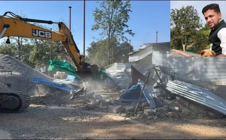 छत्तीसगढ़ पत्रकार हत्याकांड: मुकेश चंद्राकर के हत्यारों के आवास पर प्रशासन ने चलाया बुल्डोजर