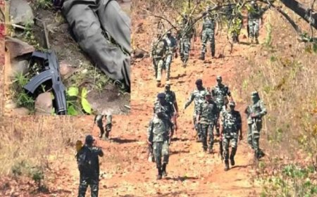 छत्तीसगढ़ में नक्सल मुठभेड़ : अबूझमाड़ के जंगल में 4 नक्सली ढेर, DRG का जवान बल‍िदान