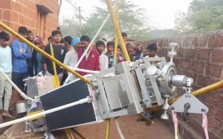 बिदर, कर्नाटक: जालसंगी गांव में गिरी उपग्रह पेलोड गुब्बारा, लोगों में चिंता