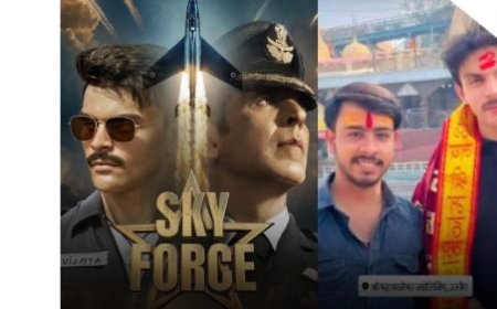 महाकाल की भक्ति में डूबे वीर पहाड़िया, 'स्काई फोर्स' रिलीज से पहले टेका माथा