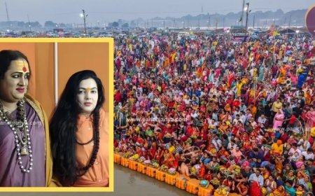 महाकुंभ में अभिनेत्री ममता कुलकर्णी बनीं महामंडलेश्वर : किन्नर अखाड़े का हिस्सा बनकर किया पिंडदान, लगातार बहते रहे आंसू