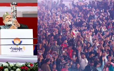 उत्तराखंड में 38वें राष्ट्रीय खेलों का रंगारंग शुभारंभ, प्रधानमंत्री नरेंद्र मोदी बोले – खेलों से बढ़ती है देश की साख