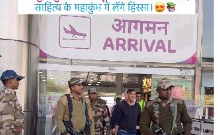 जयपुर एयरपोर्ट पहुंचे पूर्व ब्रिटिश पीएम ऋषि सुनक, साहित्य महाकुंभ में लेंगे हिस्सा