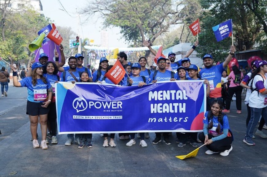 "Mpower and Aditya Birla Group Join Forces at Tata Mumbai Marathon to Champion Mental Health Awareness"