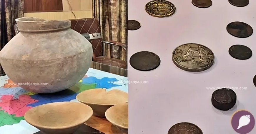 संभल में जमीन से निकले भगवान राम और लक्ष्मण के सिक्के : आल्हा-ऊदल के गुरु की समाधि के पास मिलीं प्राचीन वस्तुएं