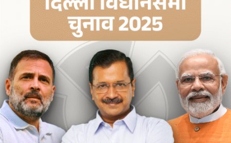 दिल्ली विधानसभा की 70 सीटों पर वोटिंग कल:19% प्रत्याशी दागी, 5 की संपत्ति 100Cr पार; इंडिया ब्लॉक की 5 पार्टियां आमने-सामने