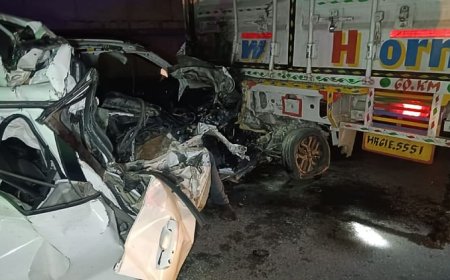UP: दिल्ली-सहारनपुर हाईवे पर दर्दनाक हादसा, खड़े ट्रक से टकराई कार; तीन युवकों की मौत