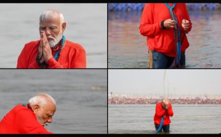 Mahakumbh : पीएम मोदी ने संगम में लगाई आस्था की डुबकी, मां गंगा का किया पूजन, देखें तस्वीरें