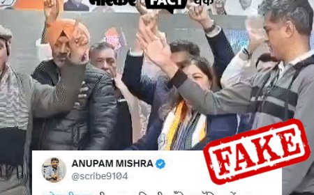 फेक न्यूज एक्सपोज:क्या अपनी हार और भाजपा की जीत का जश्न मना रहे थे दिल्ली कांग्रेस के नेता ? नहीं, झूठा है दावा