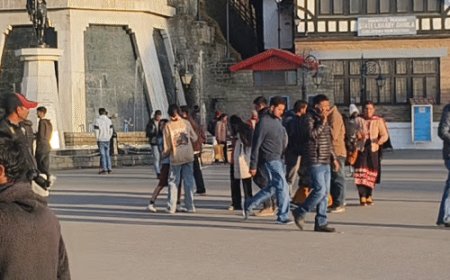 हिमाचल में सूखे जैसे हालात, टूरिस्ट मायूस:अगले एक सप्ताह तक बारिश-बर्फबारी के आसार नहीं, तापमान में आएगी बढ़ोतरी