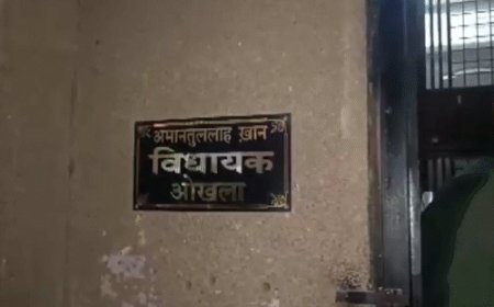 AAP विधायक अमानतुल्ला के घर पुलिस पहुंची:हत्या के आरोपी को हिरासत से छुड़ाने का आरोप; आतिशी से LG बोले- आपको यमुना मैया का श्राप लगा