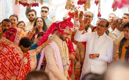 PHOTOS: वैवाहिक बंधन में बंधे शिवराज सिंह चौहान के बेटे कुणाल, देखें खूबसूरत तस्वीरें